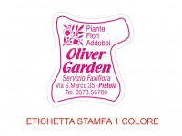 Etichette adesive per fioristi, fiorai e vivaisti (mm 35x30)  (cod.23G)
